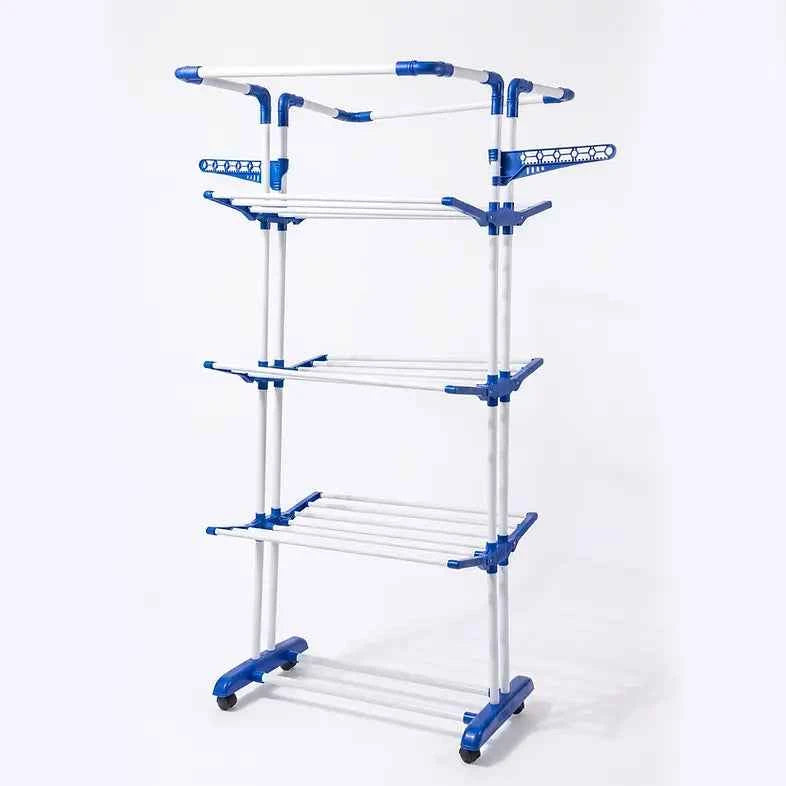 TNT 3 Tier Clothes Drying Stand | Rolling Foldable Rack