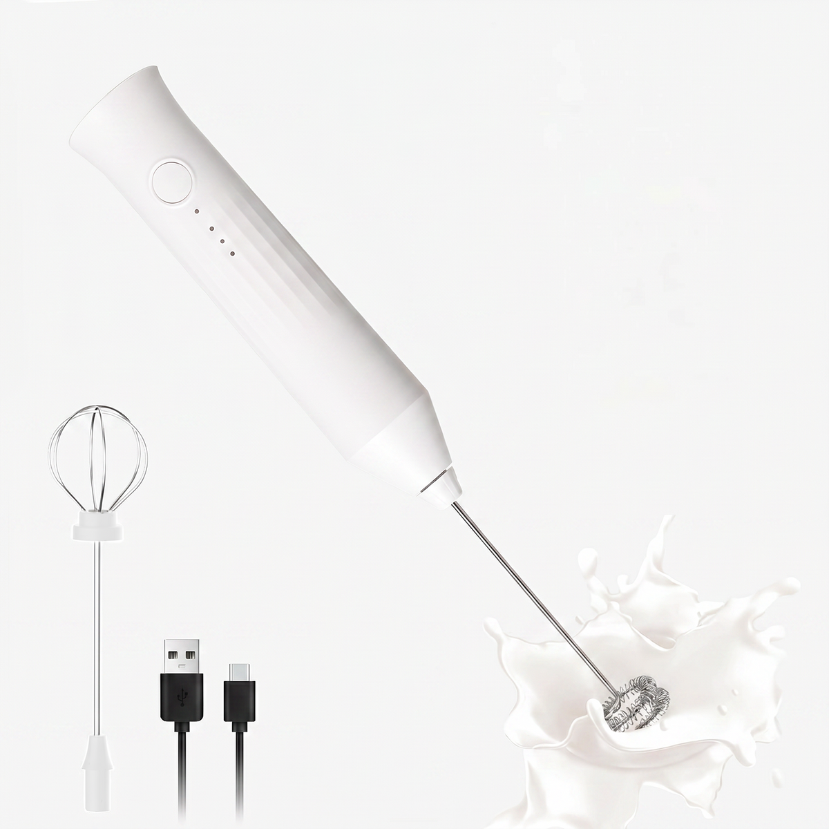 TNT Electric Rechargeable Handheld Milk Frother & Whisk (Regular / Super)
