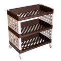 Lexi Plastic Storage Rack With Wheels (3 to 6 Shelf)