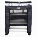 Dustproof Shoe Rack with Wheels - Portable Multi-Tier Organizer (3, 4, 5, 6 Shelves)