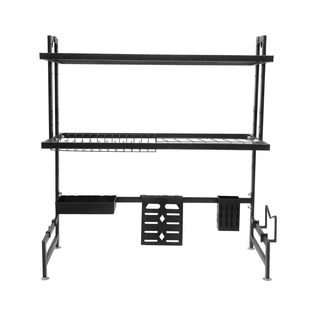 Maximus 30-Inch Heavy-Duty Over-the-Sink Stainless Steel Dish Drying Rack – Matte Black