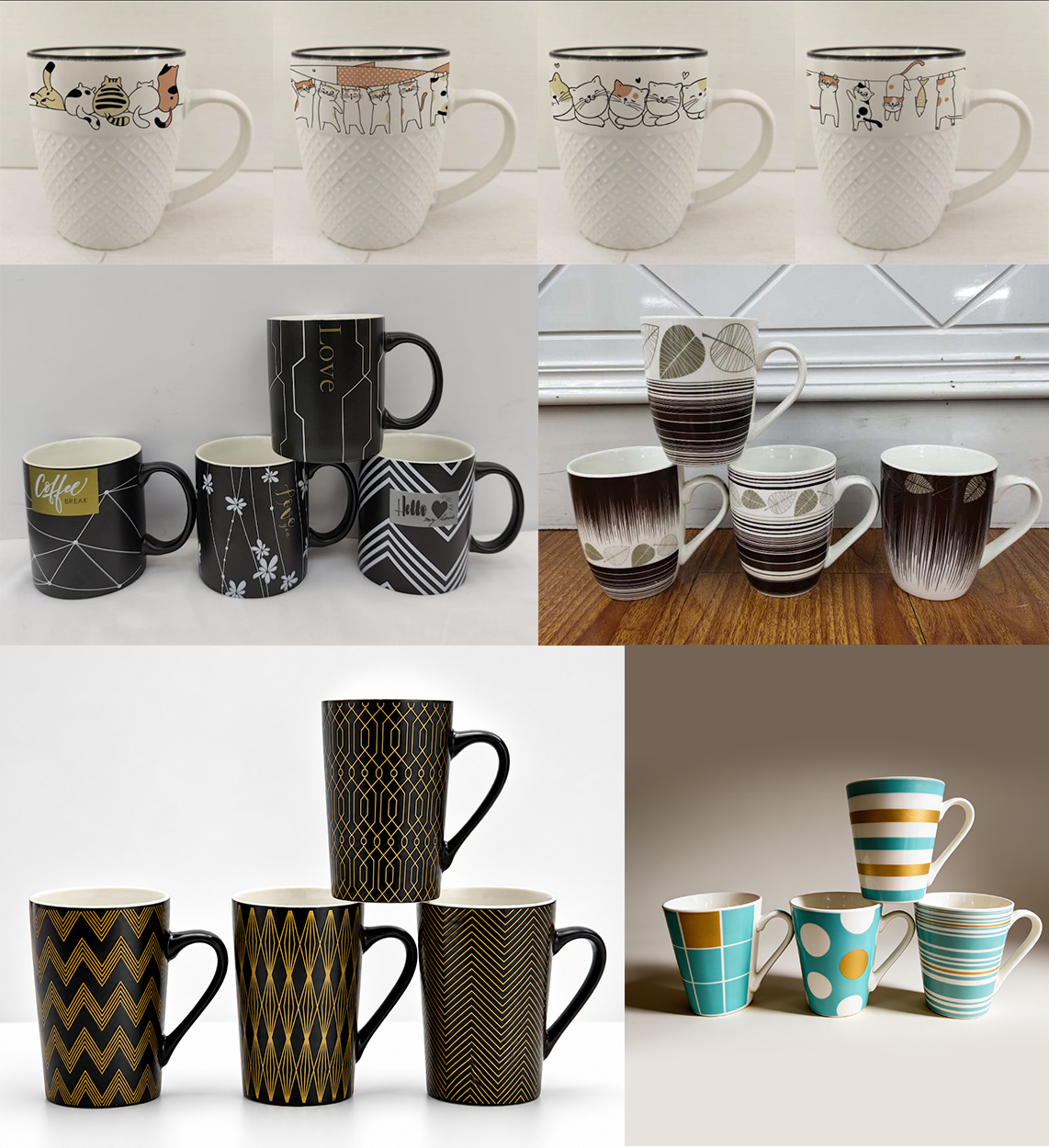 TNT Printed Ceramic Coffee & Tea Mugs (Regular / Large)
