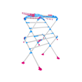 Heavy Duty Metal Folding Cloth Drying Stand (Blue & Pink)