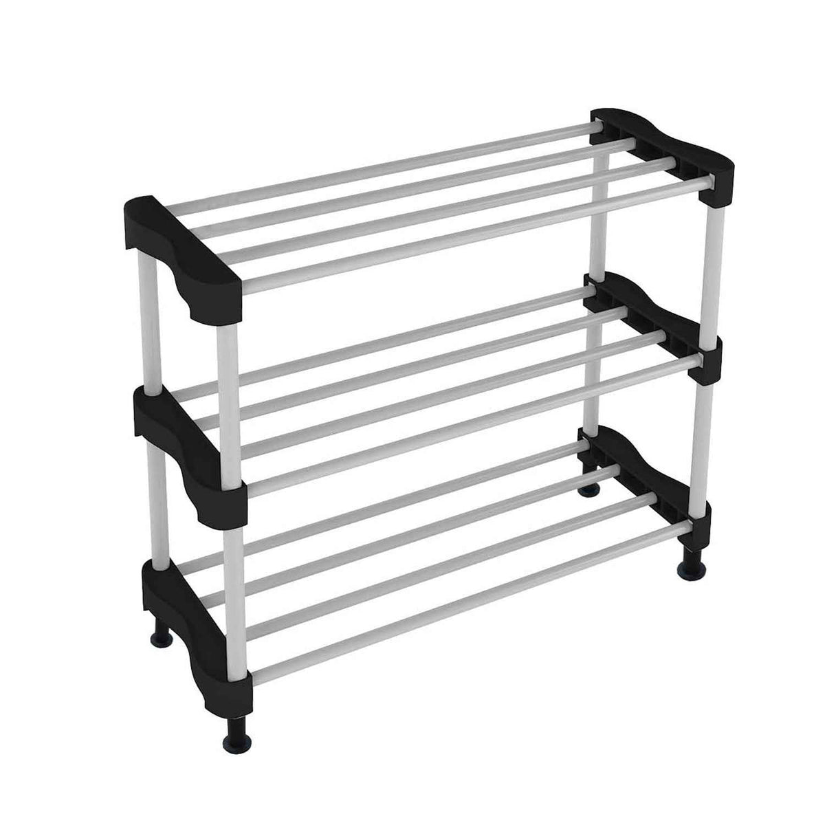 Cady Multi-Tier Shoe Rack | Modular Metal Storage Stand (3 to 6 Shelf)