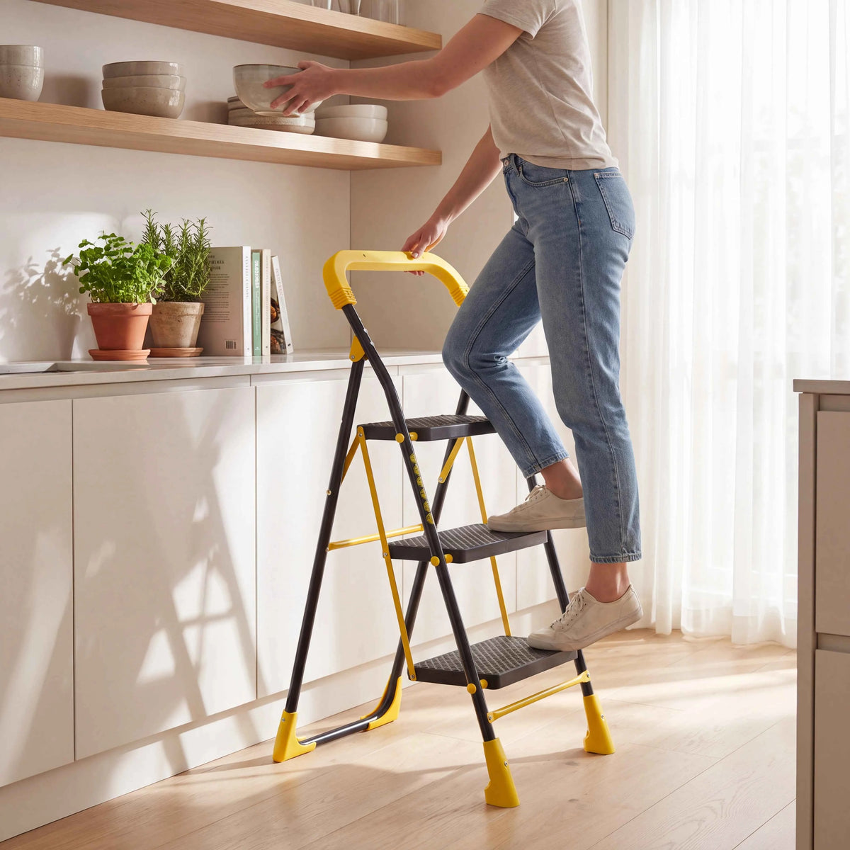 TNT Foldable Step Ladder for Home – 3 to 7 Step | Cameo Special