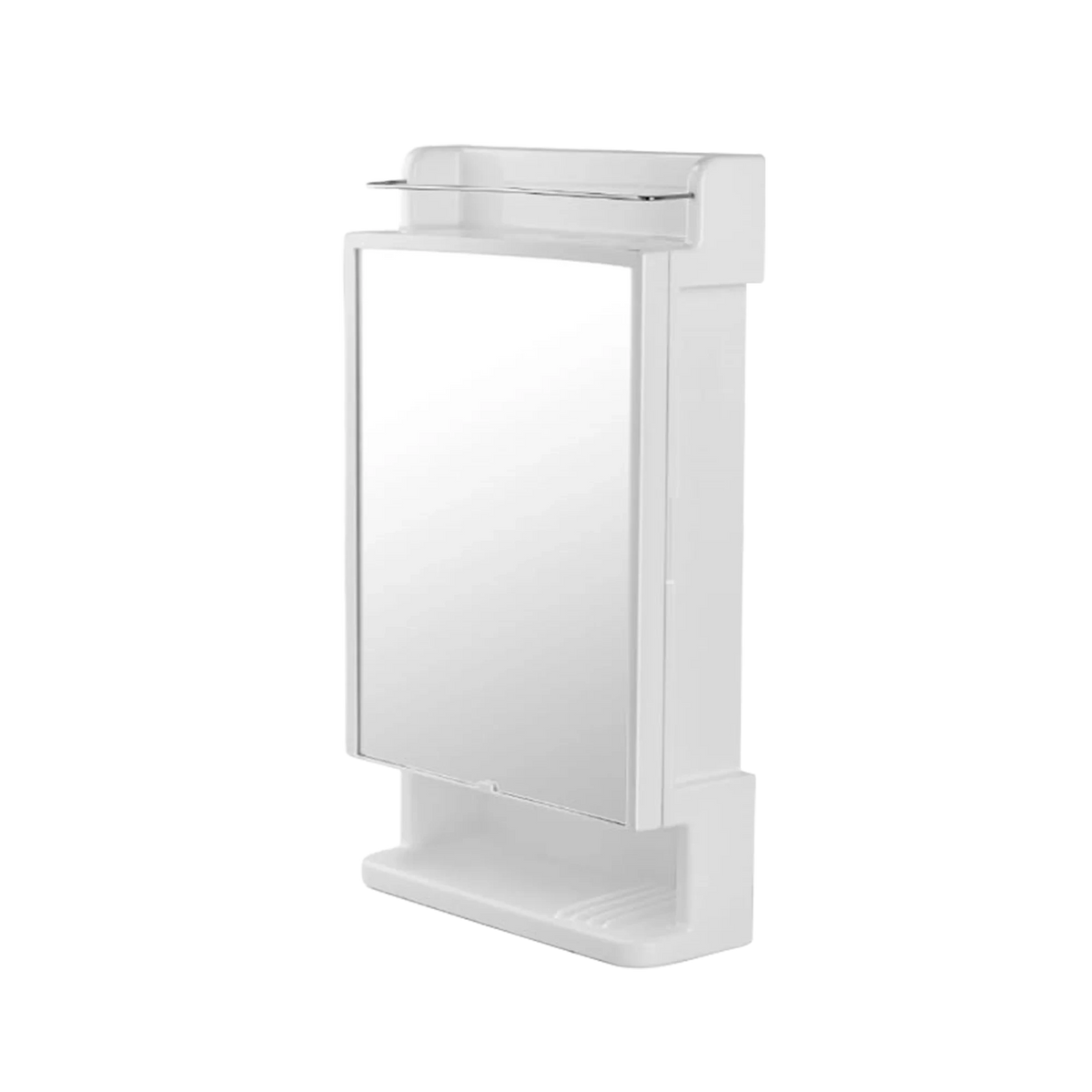 Royal Plastic Wall-Mounted Bathroom Mirror Cabinet with Shelf