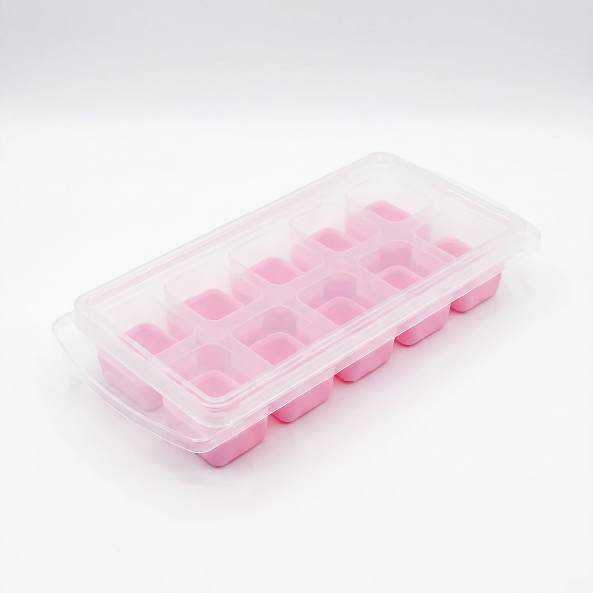Cosmic Pop-Up Ice Cube Tray with Spill-Proof Lid & Flexible Silicone Bottom